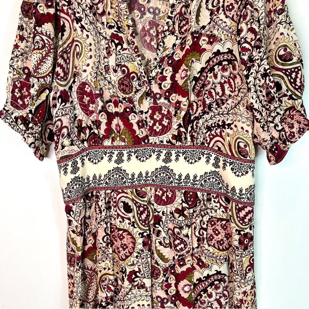 Ba&sh Zael Printed Midi Dress Size US 8 - Picture 10 of 14